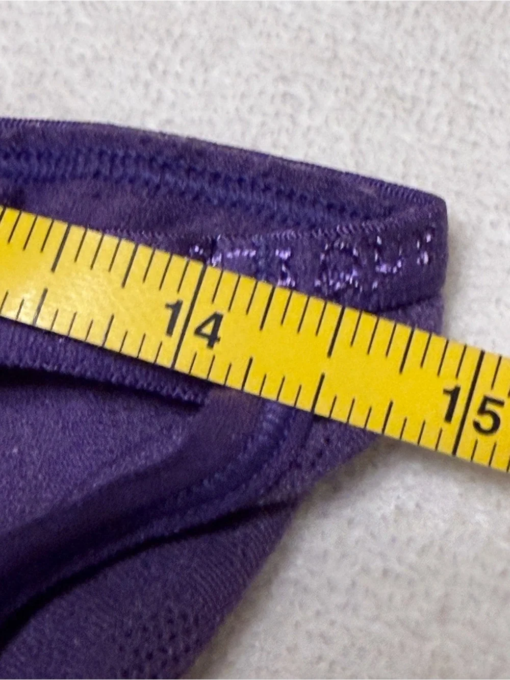 Cacique Purple Women's Lace Back Bikini Panties